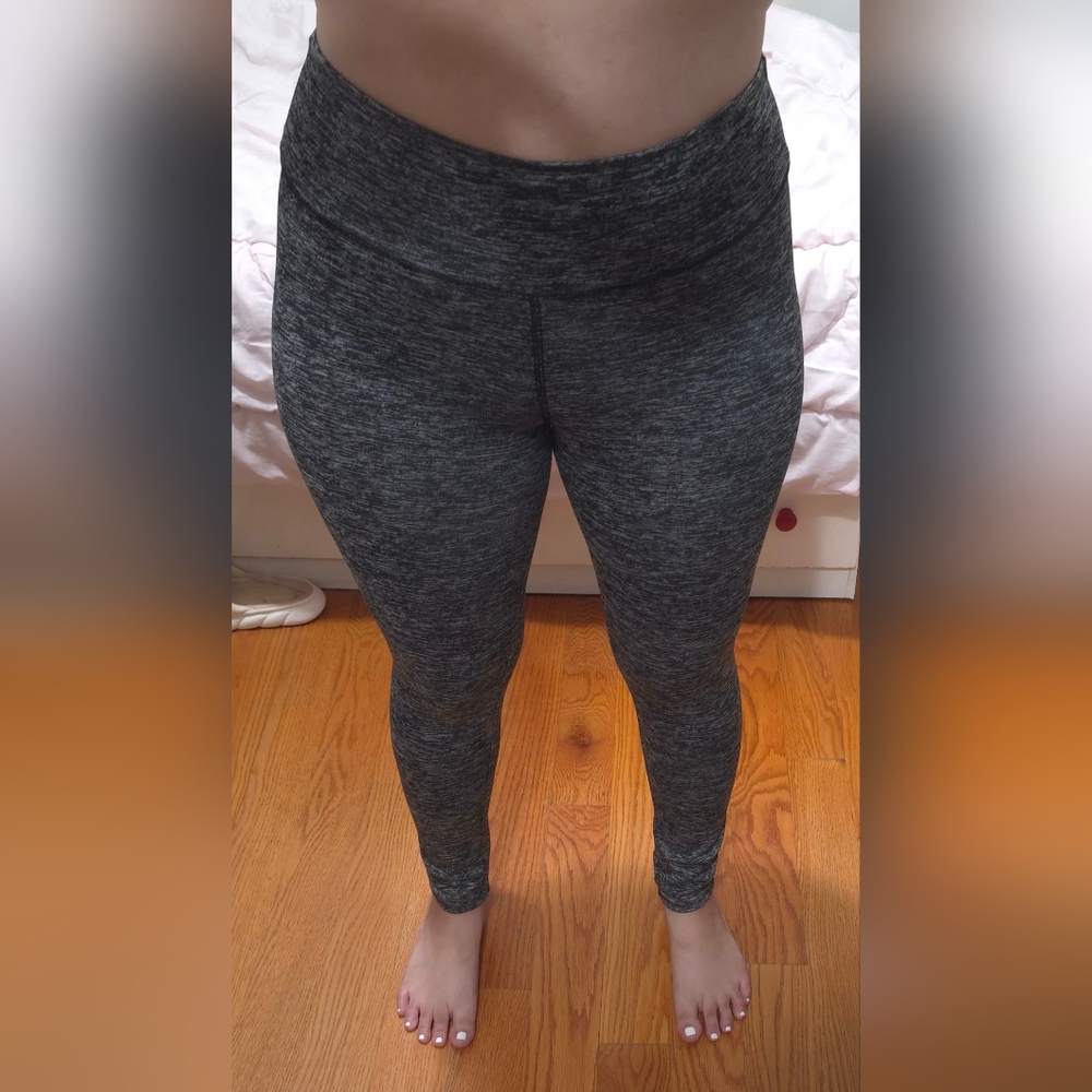 Bozzolo Grey Workout Athletic Leggings (Medium)